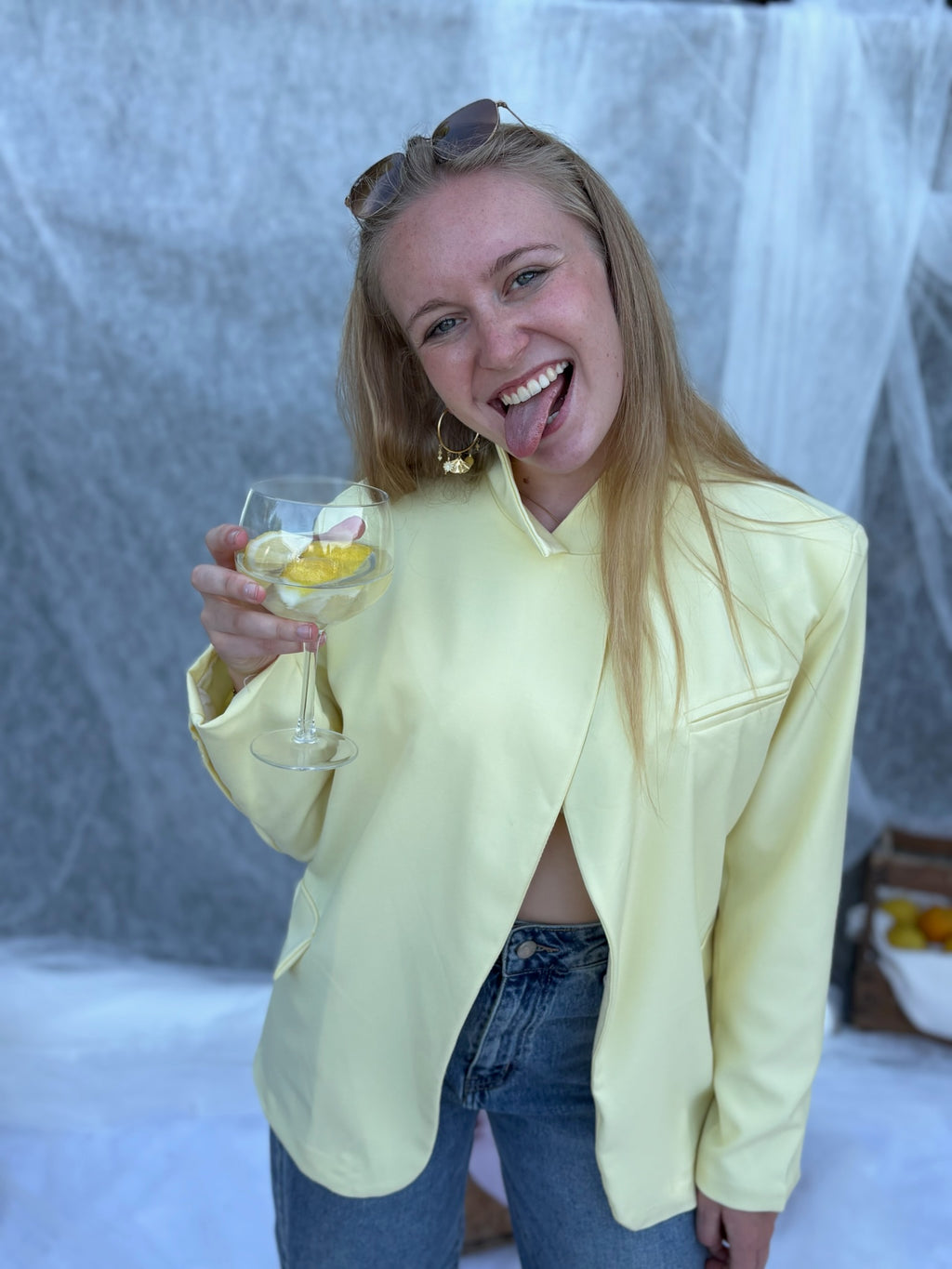 Blazer ASYMETRIQUE jaune