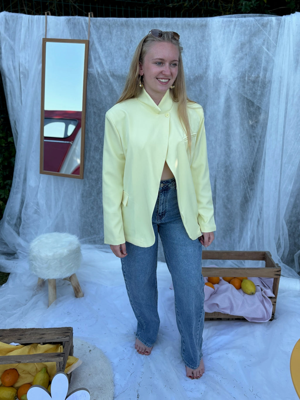 Blazer ASYMETRIQUE jaune